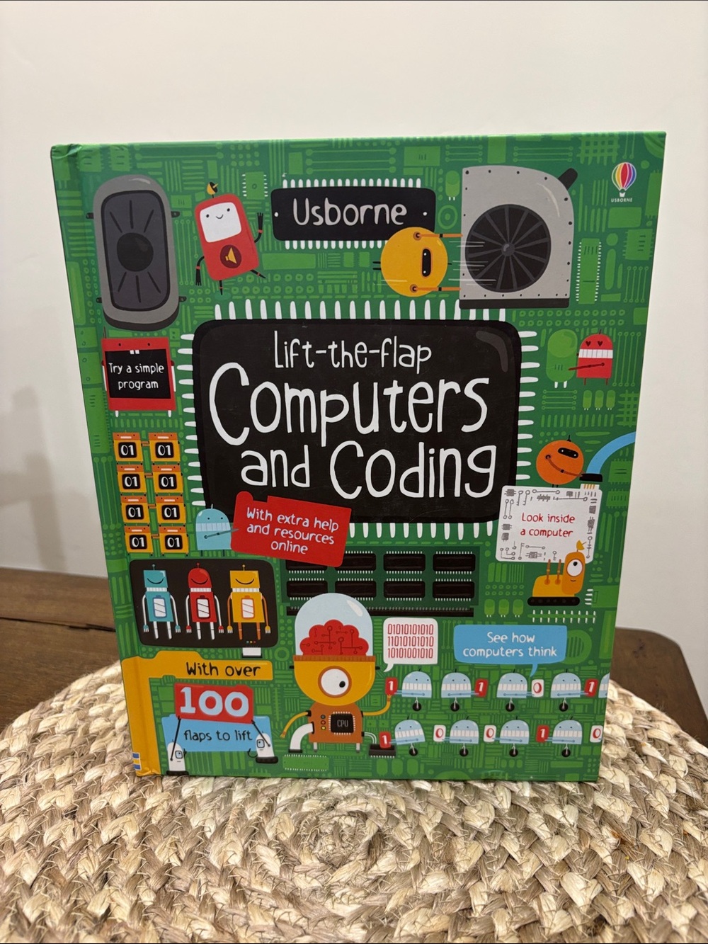 Usborne Like NewLift-the-Flap Computers and Coding - Green